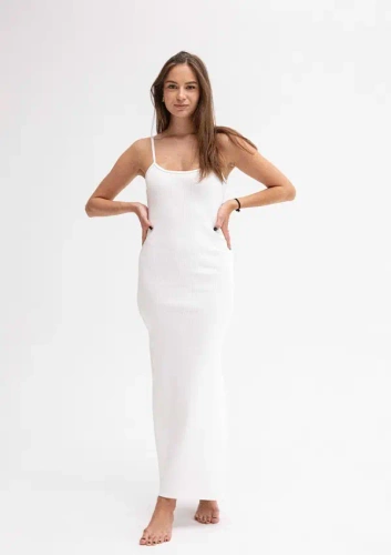 DK-K-P7 Sukienka bawełniana DKaren - ecru