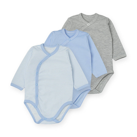 Paski Body rozpinane trzypak Martex niebieski