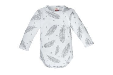 03222DR "WHITE ANGELO" Body z długim rękawem Makoma
