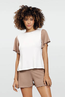 Alana Komplet Piżama Damska DKaren - Cappucino