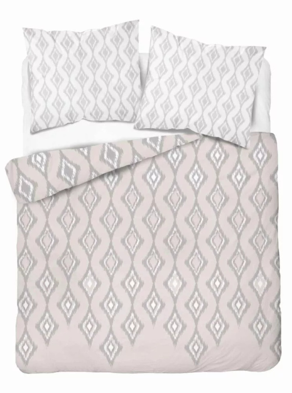 5031 A Pościel z mikrofibry geometria Detexpol pudrowy różowy