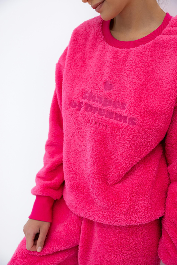 Berkley Sensis Ciepła piżama damska z napisem – komplet z długim rękawem i spodniami