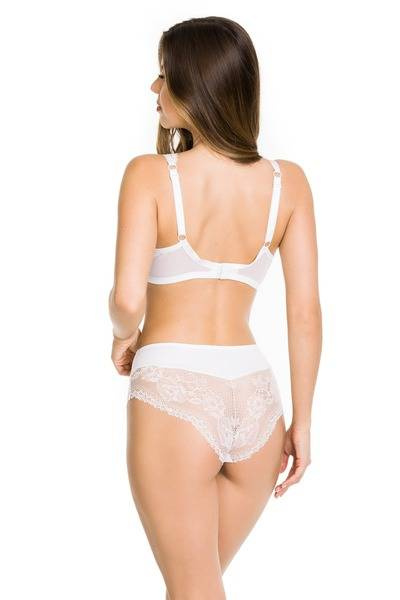 19122 Dots Bralette Biustonosz braletka Mediolano biały