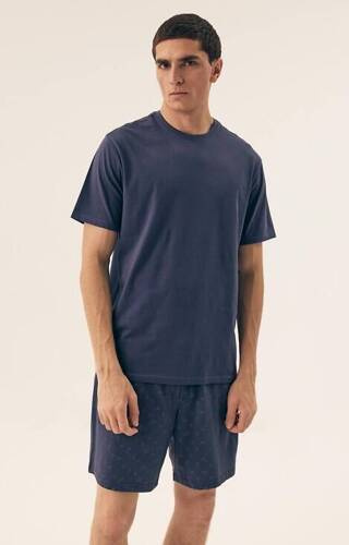 42601 Shore Piżama Męska Core Henderson - steel blue