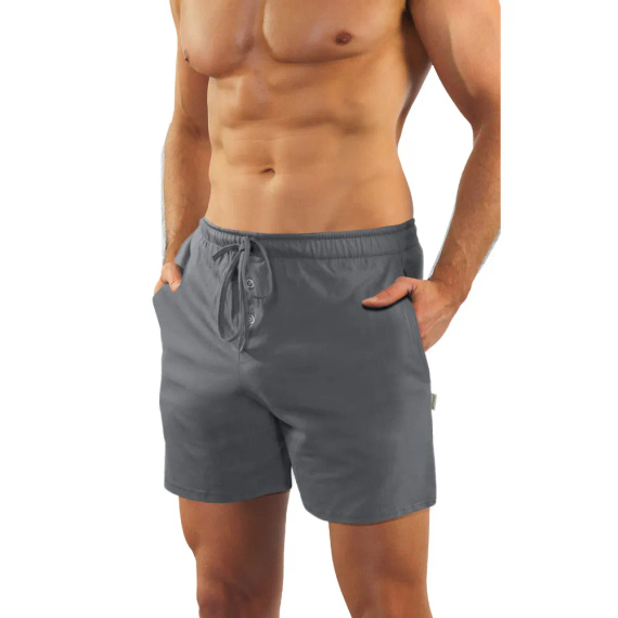 2404 Military Piżama Męska krótki rękaw, spodenki Sesto Senso grafitowy