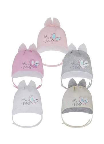 44-008  Czapka dziecięca AJS mix-kolor