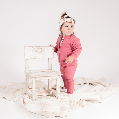 216281 Lala Legginsy dresowe Nicol różowe dla dziewczynki 86–146