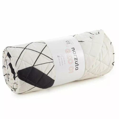 Geo 1 narzuta dekoracyjna geometryczna Design91 biały