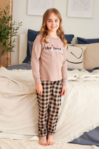 5218 "The best" Piżama dziecięca Unisex Doctor Nap - beige