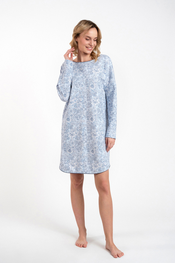 Gracjela koszula nocna Italian Fashion - druk niebieski 