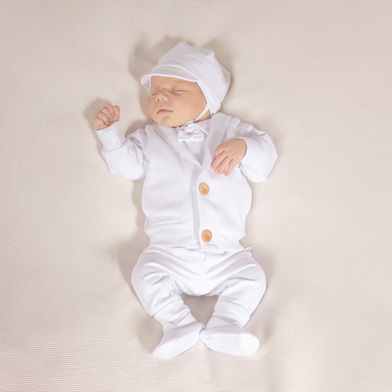 169398 Komplet chrzcielny 5-częściowy Nicol - biały