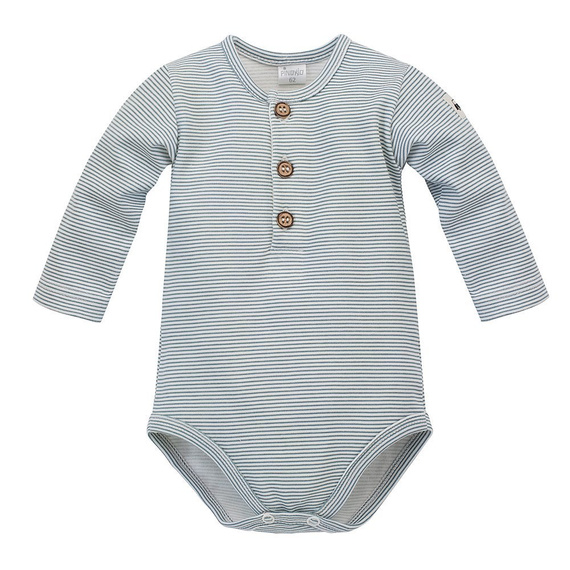 Body z długim rękawem polo "Little Car" Pinokio - ecru paski