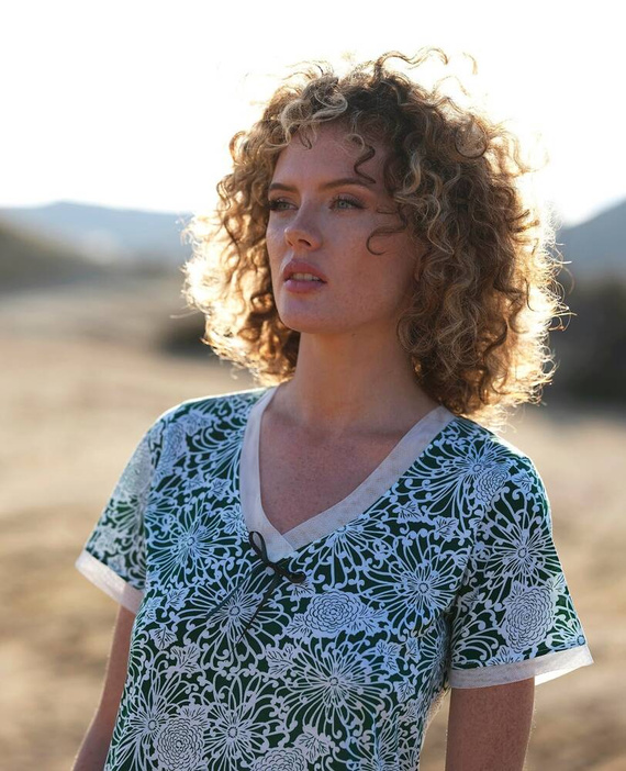 237 Koszula Nocna Cana -zielony