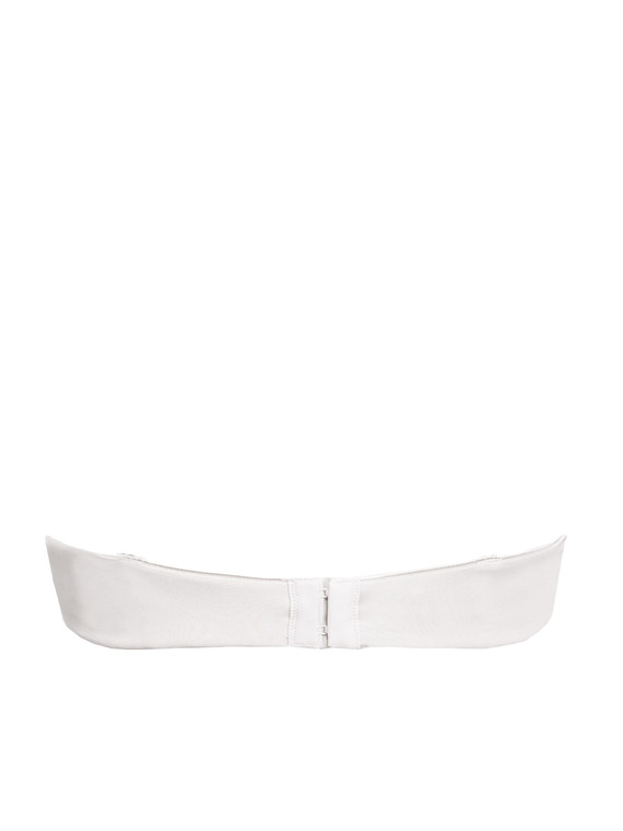 1580 Biustonosz push-up Fantastic – bandeau, mikrofibra Sielei biały 