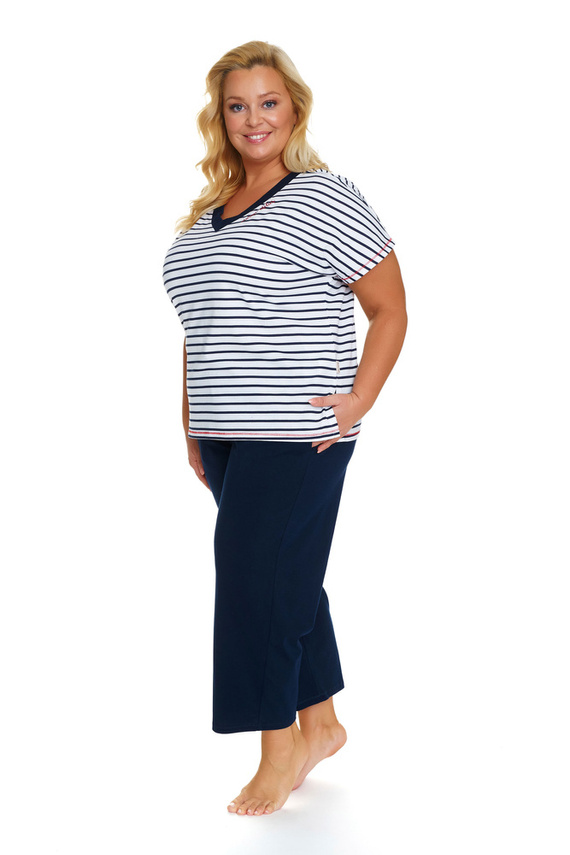 5369 Piżama Damska Plus Size Doctor Nap - marine