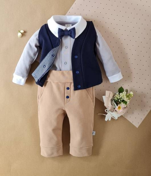 430G Little Gentleman kamizelka dla chłopca Marija - granat