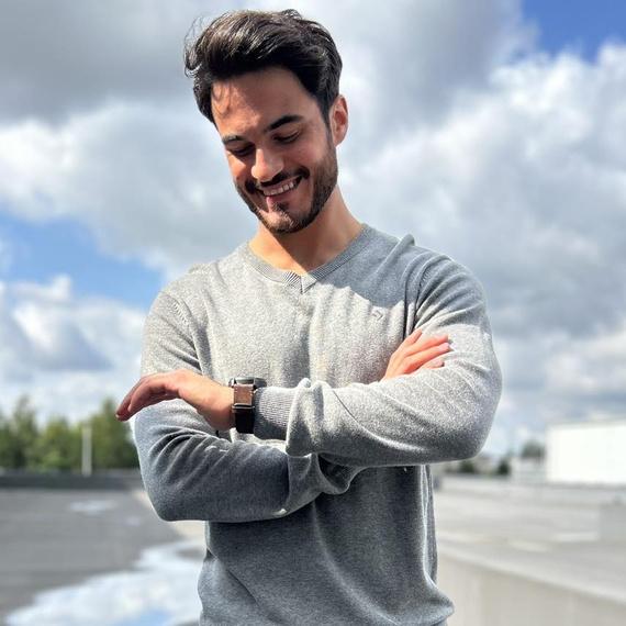 OMS4500-002 Sweter męski Moraj - szary