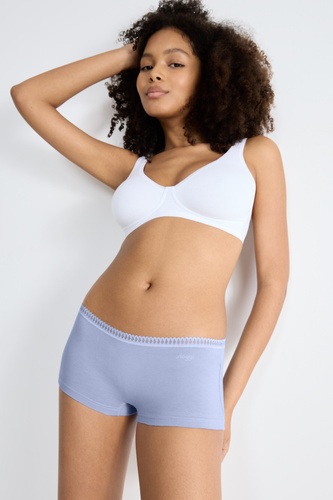 GO Crush Short  C3P  Szorty Damskie 3-pak Sloggi - V003 niebieski 