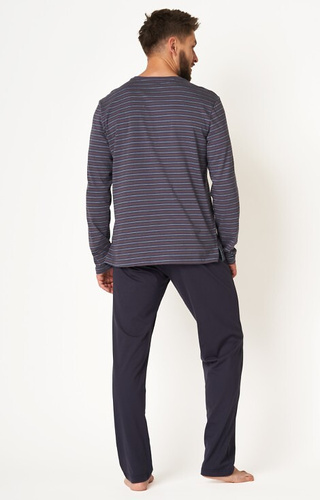 MNS 304 Piżama Męska Key- granatowt