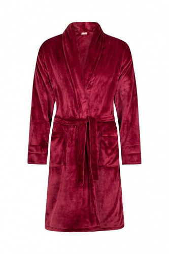 Queen + Korona Szlafrok damski polarowy ByShelly - bordowy/srebrny