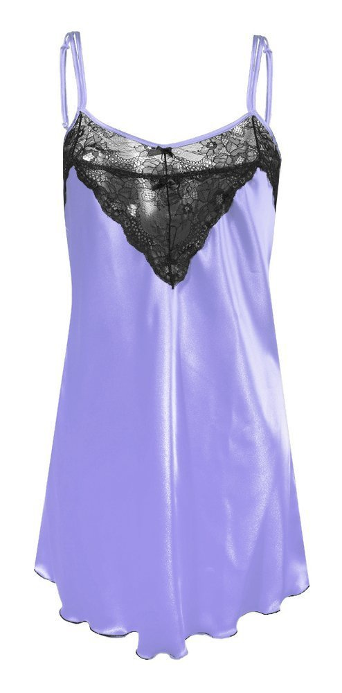 Carla Koszulka damska satynowa DKaren - błękit