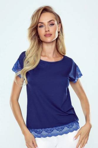 Suzette Bluzka damska  Eldar -granatowy