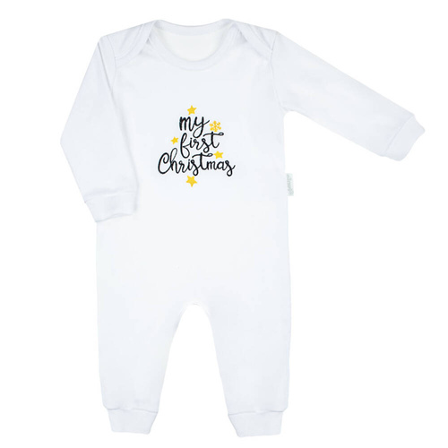 163516 Pajacyk niemowlęcy "Magia Świąt" Nicol - haft "My First Christmas"
