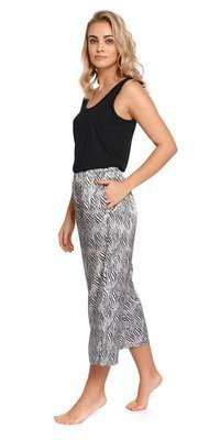 4233 Spodnie Piżamowe 7/8 Doctor Nap - black