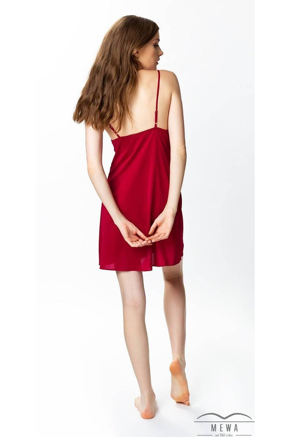 86396 Valentina koszula nocna damska Visti burgundowy 