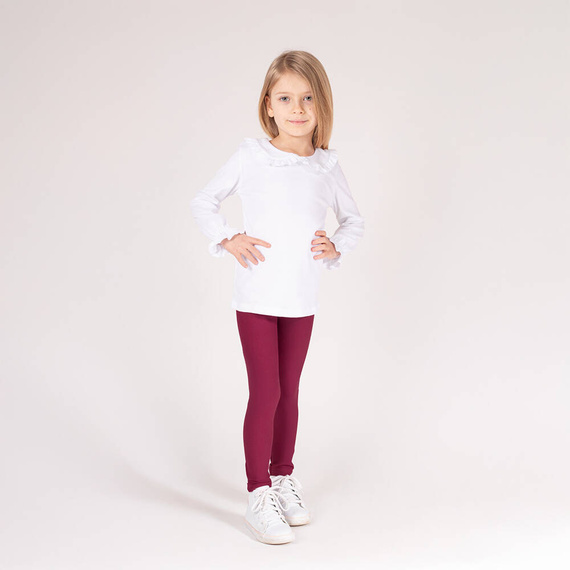 169520 Legginsy dresowe Nicol - burgundowy