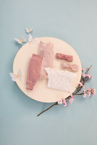 Summer Mood Body dla dziewczynki na ramiączkach Pinokio - róż