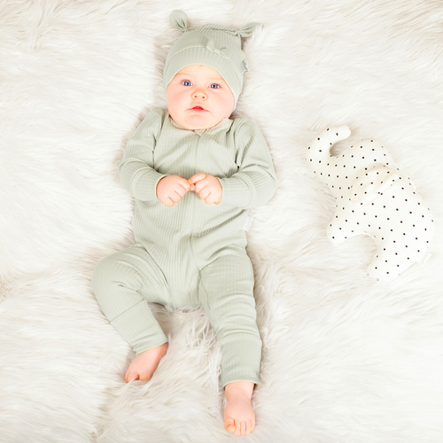 208032 Lizy Pajacyk niemowlęcy Nicol - oliwkowy