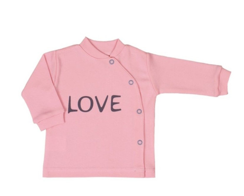 Kaftanik bawełniany LOVE Terjan- niebieski