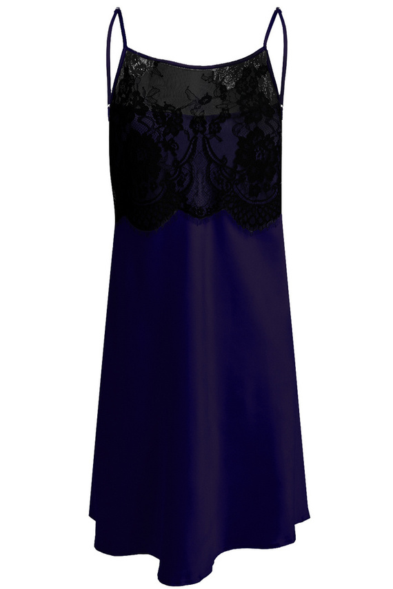 Janice Halka satynowa koszulka damska DKaren - granat