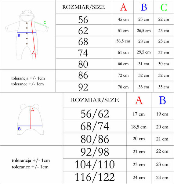 141297 Pajac polarowy + czapka Nicol