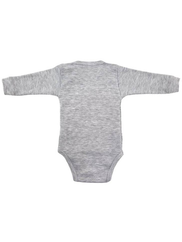 Body rozpinane z długim rękawem "Music" Terjan - szary