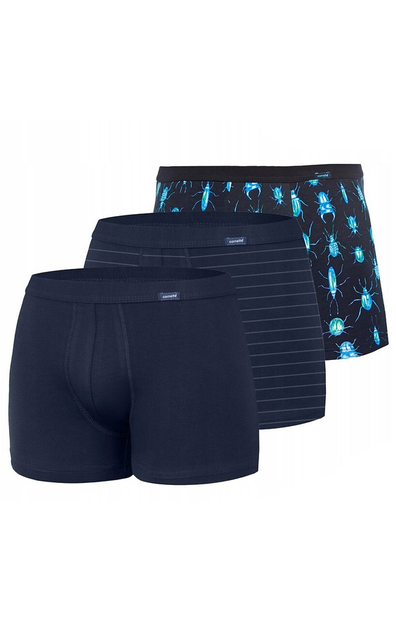 946/04 Bokserki męskie Cornette granatowy-jeans	