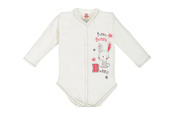 Body rozpinane długi rękaw "BANNY B" Makoma różowy