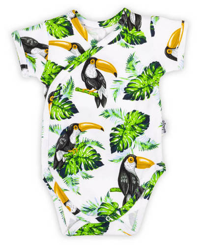 186096 Tukan Body z krótkim rękawem rozpinane Nicol - wzór