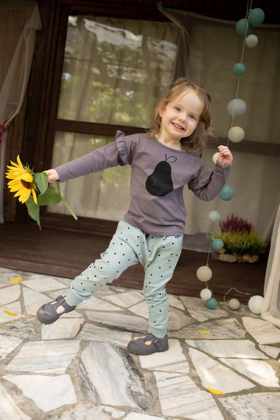 Tres Bien Bluzka z nadrukiem Pinokio - grafit