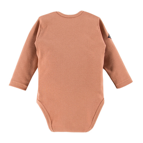 Jump Body z długim rękawem prążkowane Eevi - beżowy