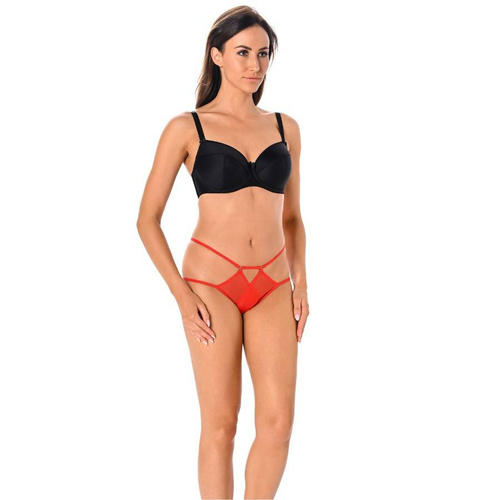 3139 Kelly Figi damskie z paseczkami Teyli - czerwony