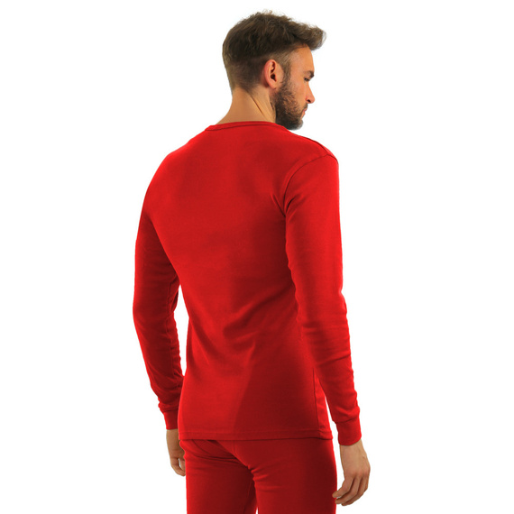 111 Podkoszulek bawełniany z długim rękawem Sesto Senso- bordowy