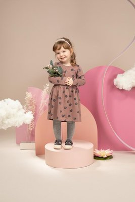 Happiness Sukienka w kwiatki Pinokio - ciemny róż/druk