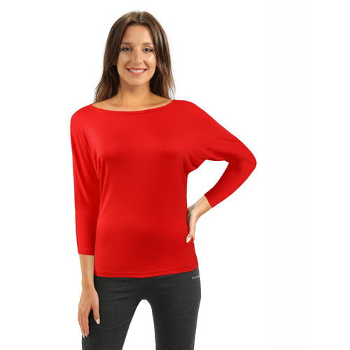 Andrea Bluzka damska kimono Sesto Senso czerwony 