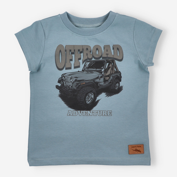 KAR-2009/NIE T-shirt dla chłopca Lagarto Verde niebieski