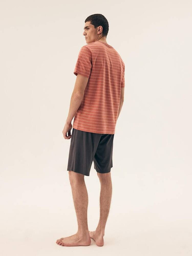 42635 Deli Piżama Męska Premium Henderson - copper