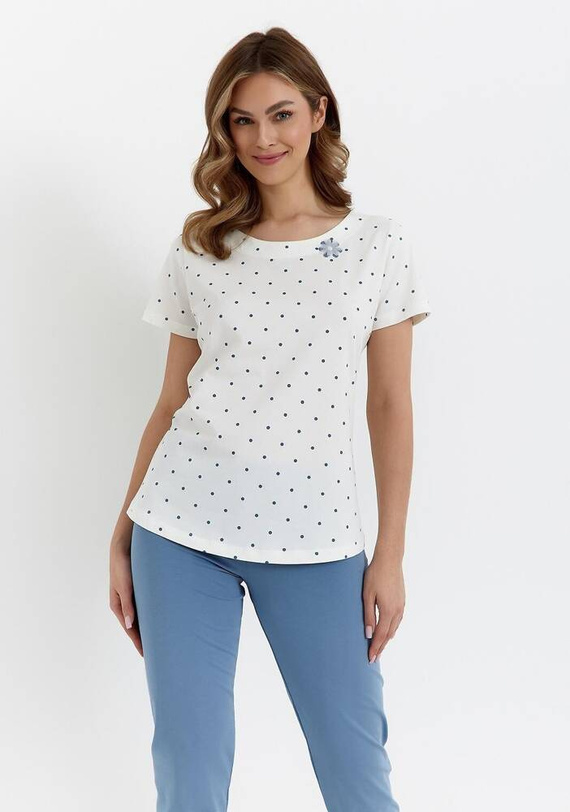 436 Piżama damska  Cana  ecru