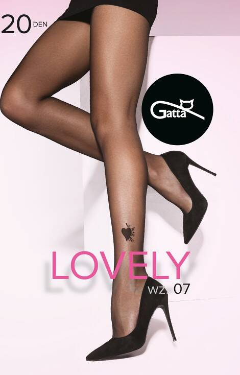 Lovely wz.07 Rajstopy 20 den Gatta - nero