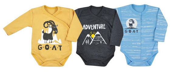 Mountains Kopertowe Body rozpinane z długim rękawem Koala - niebieski